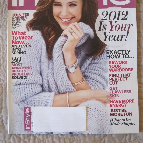 INSTYLE MAGAZINE JENNIFER GARNER JANUARY 2012 * - Picture 2 of 2